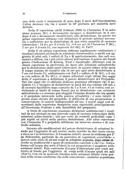 Tubercolosi giornale di studi e di lotta antitubercolare