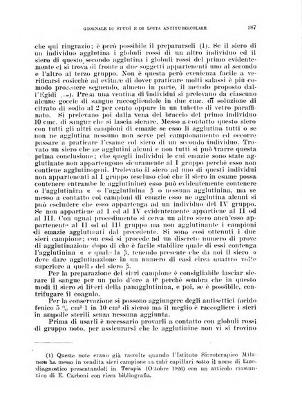 Tubercolosi giornale di studi e di lotta antitubercolare