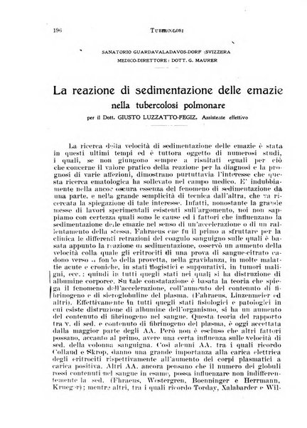 Tubercolosi giornale di studi e di lotta antitubercolare