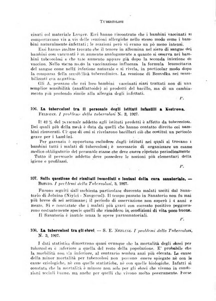 Tubercolosi giornale di studi e di lotta antitubercolare