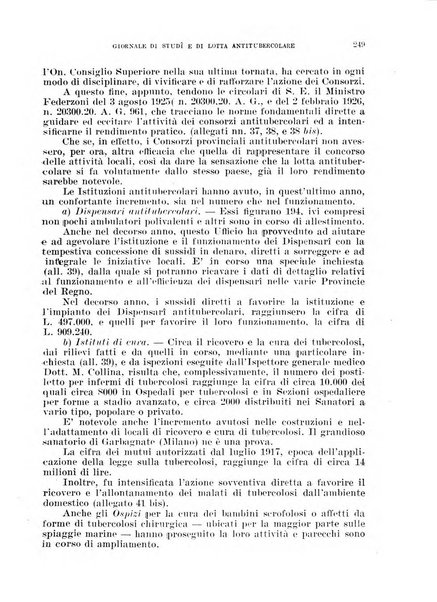 Tubercolosi giornale di studi e di lotta antitubercolare