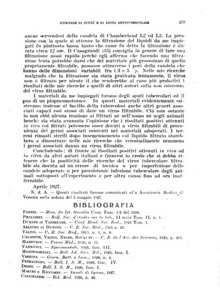 Tubercolosi giornale di studi e di lotta antitubercolare