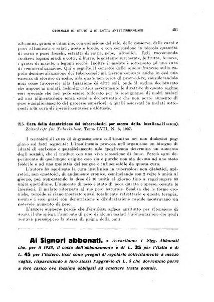 Tubercolosi giornale di studi e di lotta antitubercolare