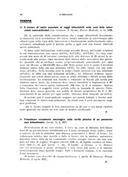 Tubercolosi giornale di studi e di lotta antitubercolare