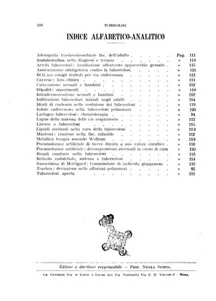 Tubercolosi giornale di studi e di lotta antitubercolare