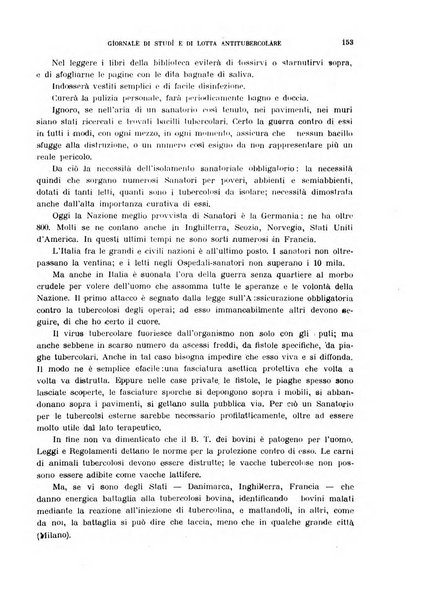 Tubercolosi giornale di studi e di lotta antitubercolare