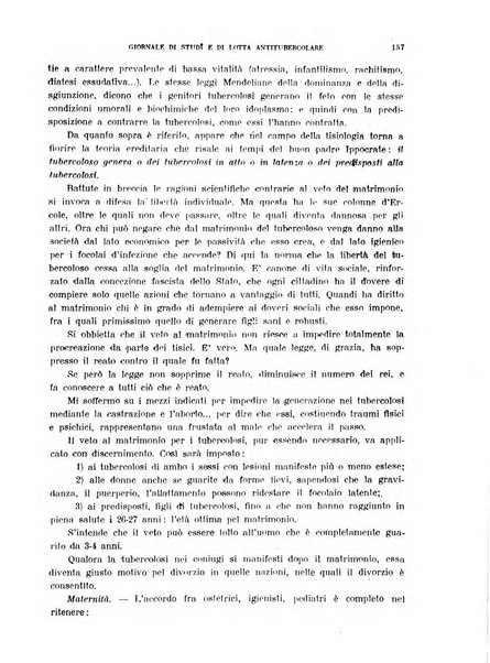 Tubercolosi giornale di studi e di lotta antitubercolare