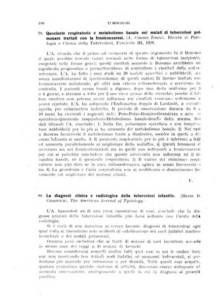 Tubercolosi giornale di studi e di lotta antitubercolare