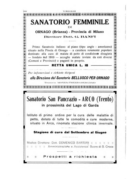 Tubercolosi giornale di studi e di lotta antitubercolare