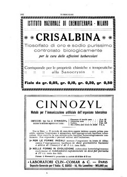 Tubercolosi giornale di studi e di lotta antitubercolare