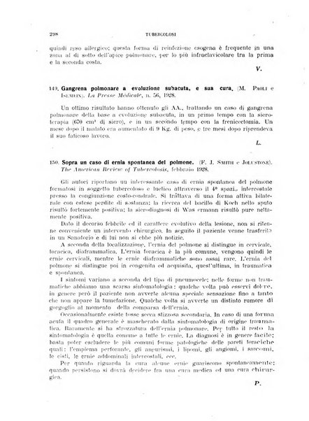 Tubercolosi giornale di studi e di lotta antitubercolare