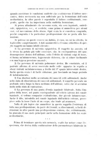 Tubercolosi giornale di studi e di lotta antitubercolare