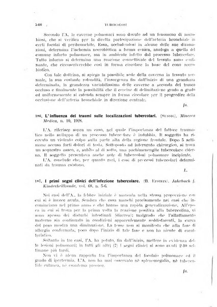 Tubercolosi giornale di studi e di lotta antitubercolare