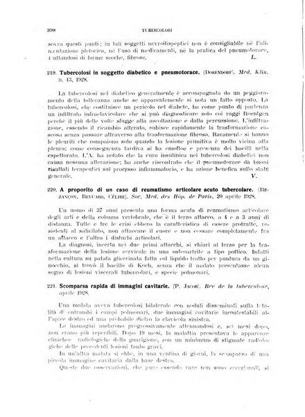 Tubercolosi giornale di studi e di lotta antitubercolare