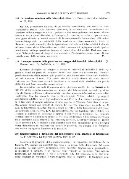 Tubercolosi giornale di studi e di lotta antitubercolare