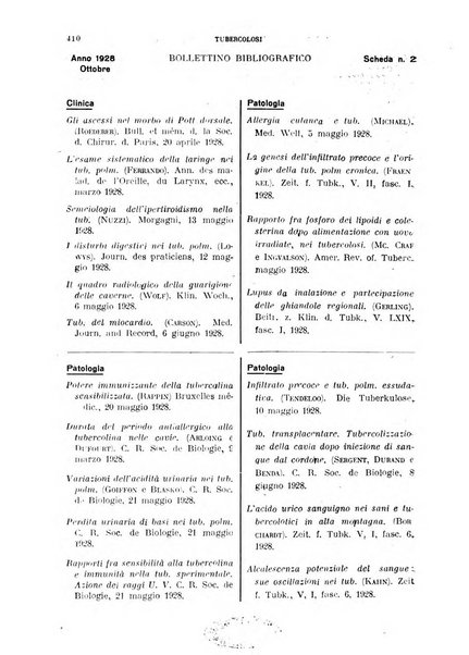 Tubercolosi giornale di studi e di lotta antitubercolare