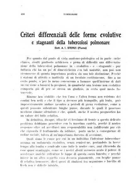 Tubercolosi giornale di studi e di lotta antitubercolare