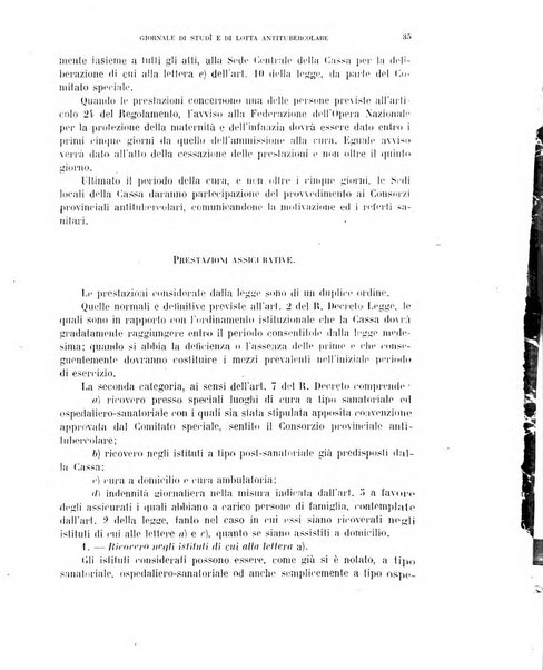 Tubercolosi giornale di studi e di lotta antitubercolare