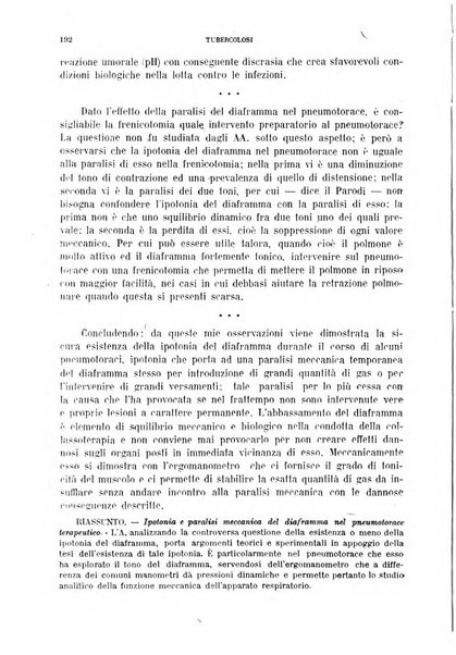 Tubercolosi giornale di studi e di lotta antitubercolare