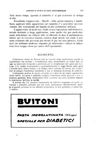 Tubercolosi giornale di studi e di lotta antitubercolare