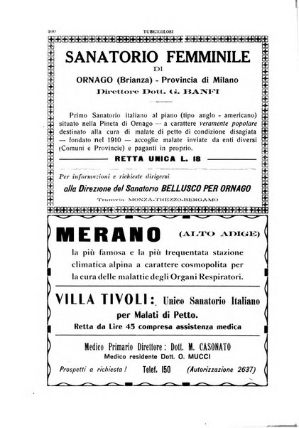 Tubercolosi giornale di studi e di lotta antitubercolare