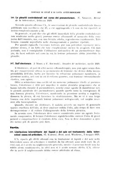 Tubercolosi giornale di studi e di lotta antitubercolare