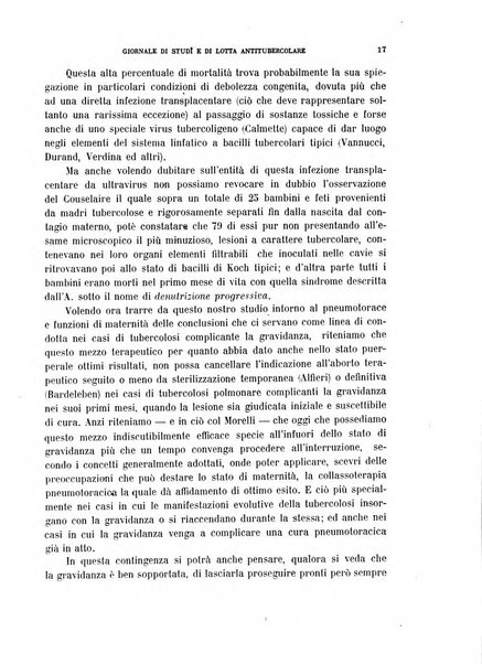 Tubercolosi giornale di studi e di lotta antitubercolare