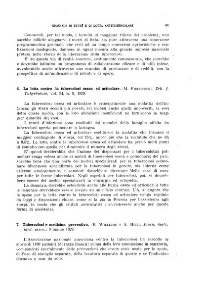 Tubercolosi giornale di studi e di lotta antitubercolare