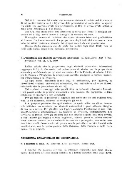 Tubercolosi giornale di studi e di lotta antitubercolare