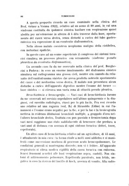 Tubercolosi giornale di studi e di lotta antitubercolare