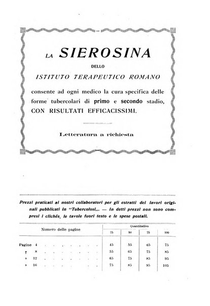 Tubercolosi giornale di studi e di lotta antitubercolare