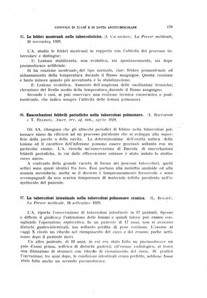 Tubercolosi giornale di studi e di lotta antitubercolare