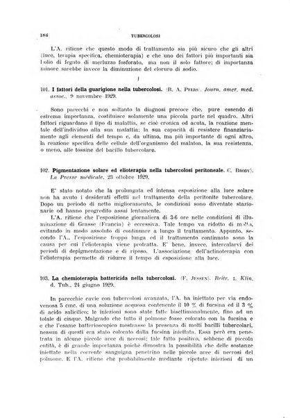 Tubercolosi giornale di studi e di lotta antitubercolare