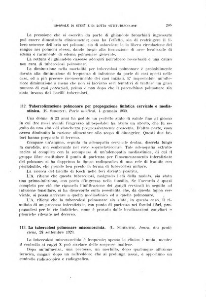 Tubercolosi giornale di studi e di lotta antitubercolare