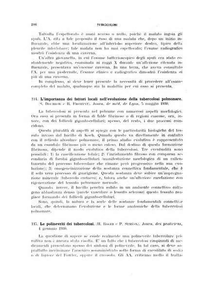 Tubercolosi giornale di studi e di lotta antitubercolare