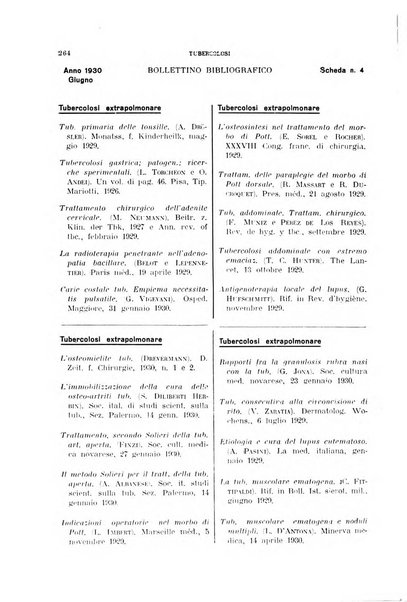 Tubercolosi giornale di studi e di lotta antitubercolare