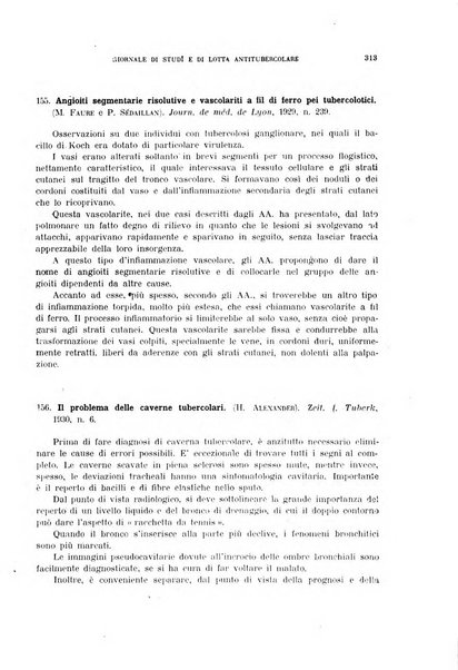 Tubercolosi giornale di studi e di lotta antitubercolare