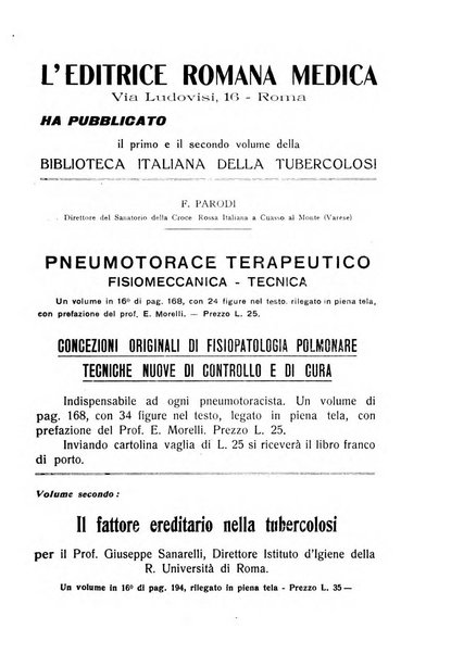 Tubercolosi giornale di studi e di lotta antitubercolare