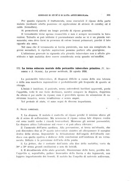 Tubercolosi giornale di studi e di lotta antitubercolare