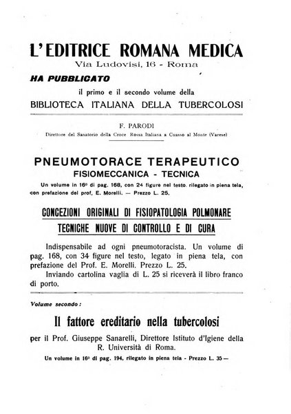 Tubercolosi giornale di studi e di lotta antitubercolare