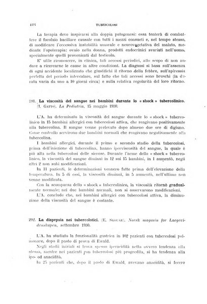 Tubercolosi giornale di studi e di lotta antitubercolare