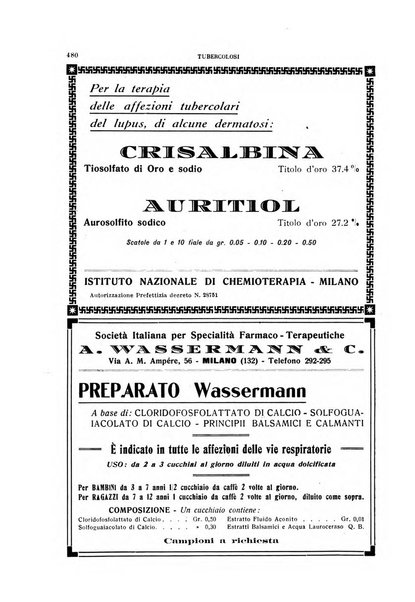 Tubercolosi giornale di studi e di lotta antitubercolare