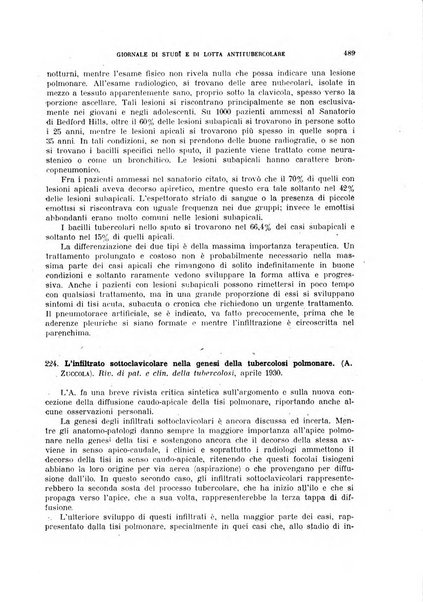 Tubercolosi giornale di studi e di lotta antitubercolare