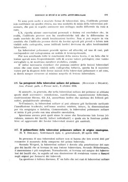 Tubercolosi giornale di studi e di lotta antitubercolare