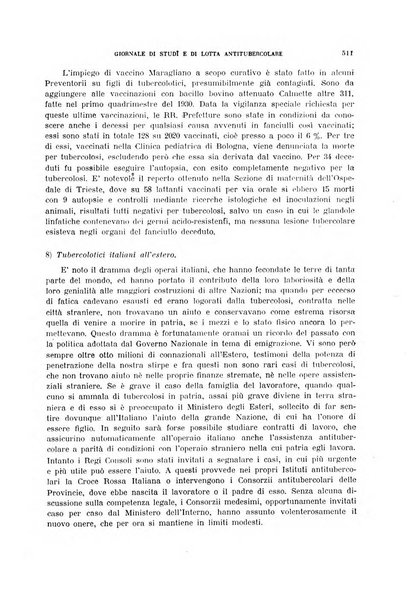 Tubercolosi giornale di studi e di lotta antitubercolare