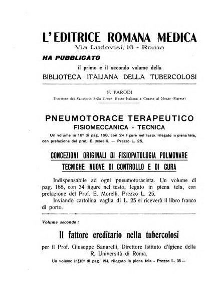 Tubercolosi giornale di studi e di lotta antitubercolare