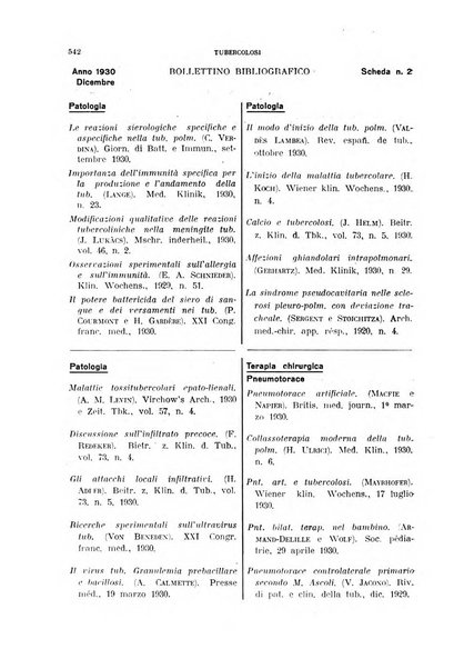 Tubercolosi giornale di studi e di lotta antitubercolare