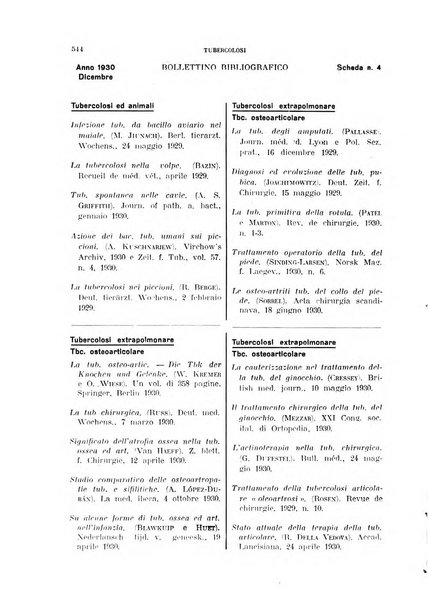 Tubercolosi giornale di studi e di lotta antitubercolare