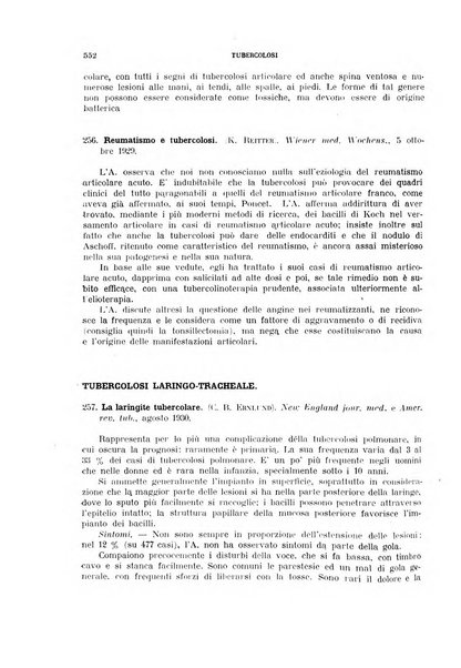 Tubercolosi giornale di studi e di lotta antitubercolare