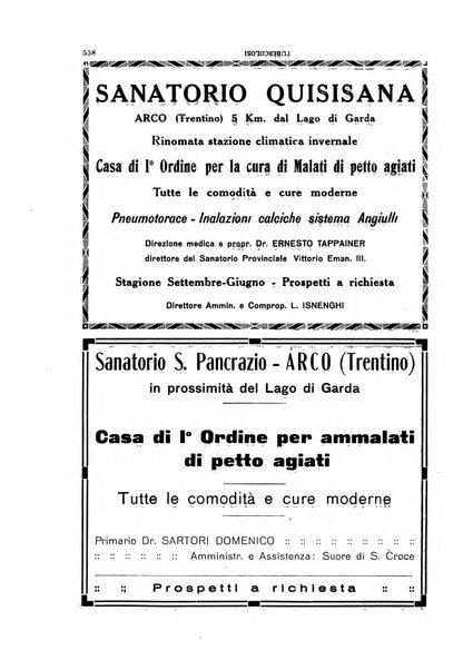 Tubercolosi giornale di studi e di lotta antitubercolare